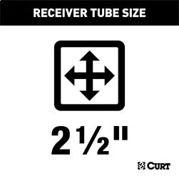 CURT Commercial Duty Class 5 Hitch; 2-1/2in. Receiver; Select Chevy; GMC; Dodge; Ram