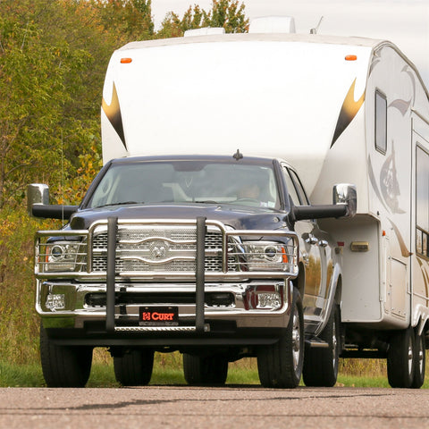 CURT Universal 5th Wheel Base Rails; 25K (Gloss Black)