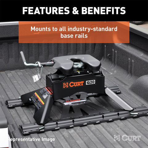 CURT CURT 16245 Q24 5th Wheel Hitch; 24;000 lbs