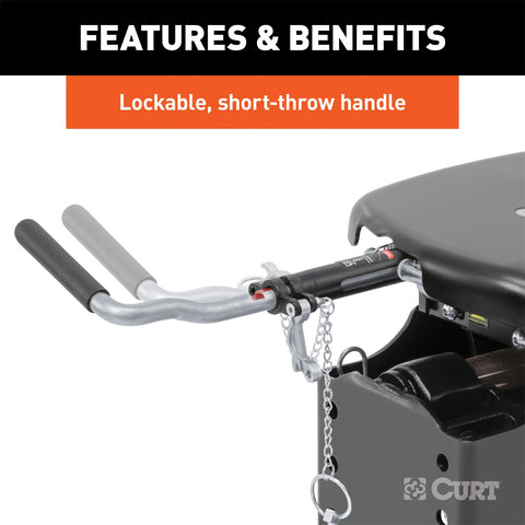 CURT CURT 16265 Q25 5th Wheel Hitch; 25;000 lbs