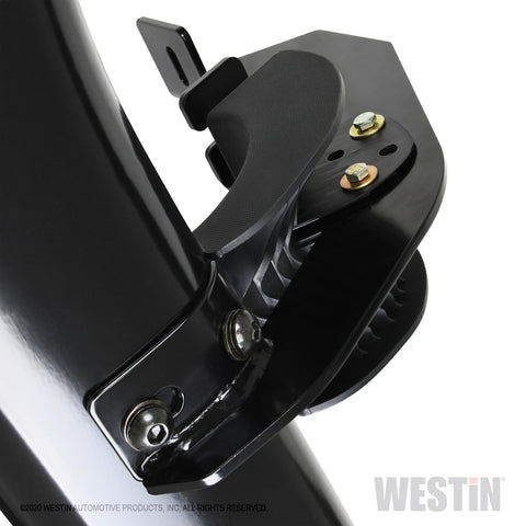 Westin PRO TRAXX 5 Oval Wheel to Wheel Nerf Step Bars; Black;
