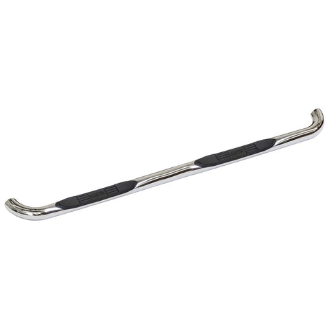 Westin E-Series 3 Round Nerf Step Bars; Polished Stainless Steel; Mount Kit Included;