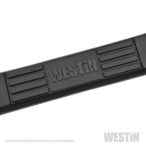 Westin E-Series 3 Round Nerf Step Bars; Stainless Steel;