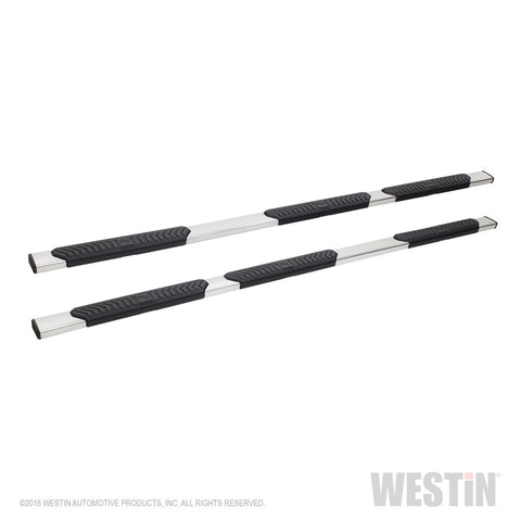 Westin R5 Modular Wheel to Wheel Nerf Step Bars; 5 in. Stainless Steel; Incl. Hardware;