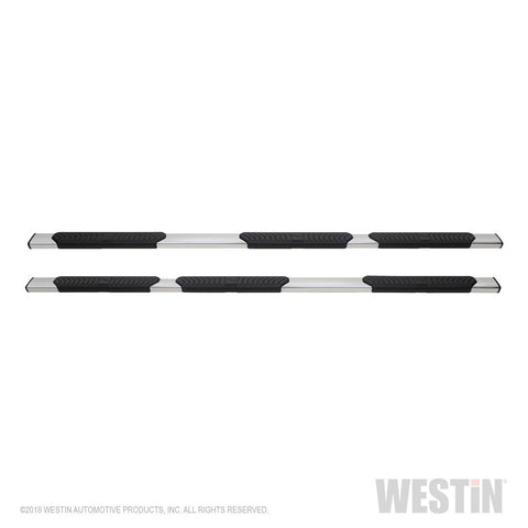 Westin R5 Modular Wheel to Wheel Nerf Step Bars; 5 in. Stainless Steel; Incl. Hardware;