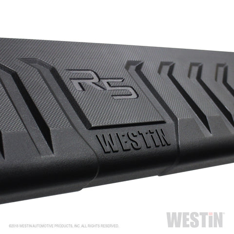 Westin R5 Modular Wheel to Wheel Nerf Step Bars; 5 in. Stainless Steel; Incl. Hardware;