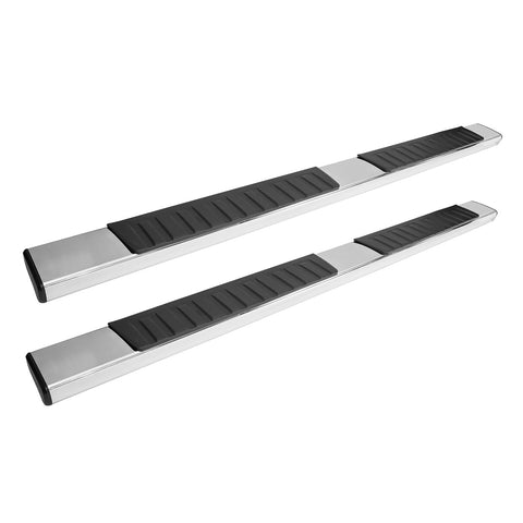 Westin R7 Nerf Step Bars; Stainless Steel; Mount Kit Included; For Double Cab;