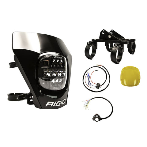 Rigid Industries RIGID Adapt XE Extreme Enduro Complete Ready To Ride LED Moto Kit; Black