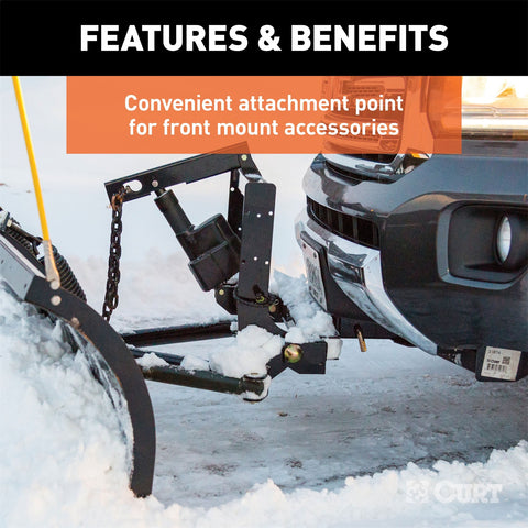 CURT 2in. Front Receiver Hitch; Select Ford F-250; F-350; F-450; F-550 Super Duty