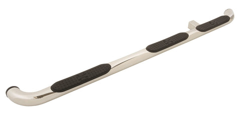 Iron Cross Automotive 4 in. Wheel To Wheel Tube Step; Stainless Steel; Round; Brackets Included;