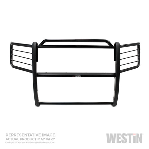 Westin Sportsman Grille Guard; Black; Steel; Double Hood Bar;