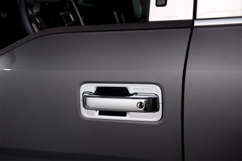 Putco Door Handle Cover; Chrome; 2 pc.; Deluxe w/Driver Keyhole;