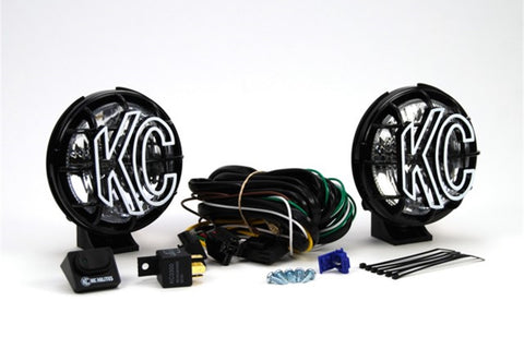 KC Hilites 5" Apollo Pro Halogen - 2-Light System - 55W Spread Beam