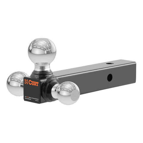 CURT Multi-Ball Mount (2in. Solid Shank; 1-7/8in.; 2in./2-5/16in. Chrome Balls)