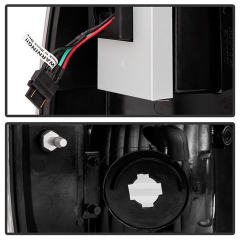 Spyder Auto LED Tail Lights; Version 2; Black Smoke;
