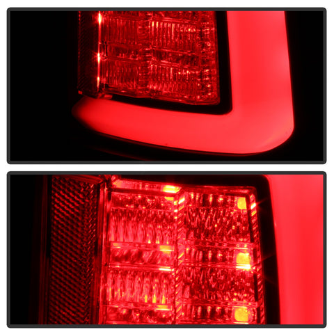 Spyder Auto LED Tail Lights; LED Model Only; Not Compatible w/Incandescent Model; Black; V2;