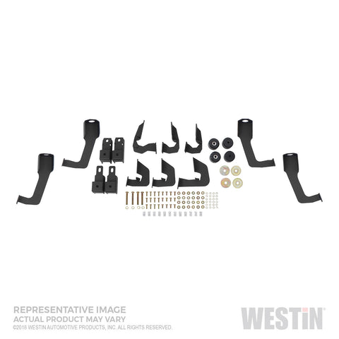 Westin HDX Stainless Drop Wheel To Wheel Nerf Step Bars