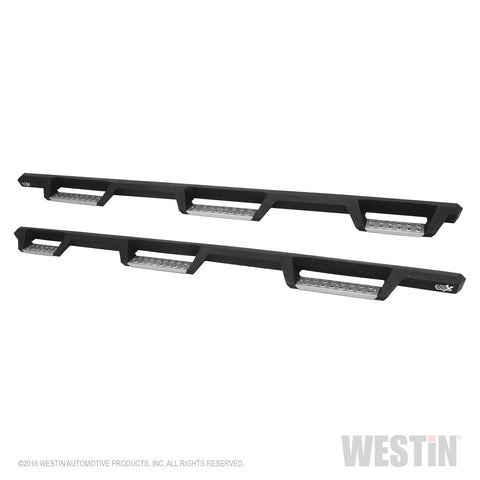 Westin HDX Stainless Drop Wheel To Wheel Nerf Step Bars; Textured Black;