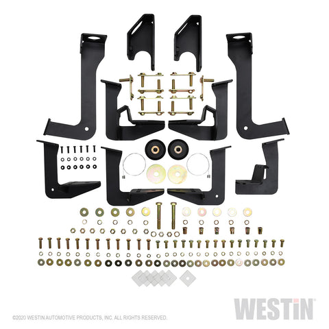 Westin HDX Stainless Drop Nerf Step Bars; Textured Black; Wheel To Wheel;