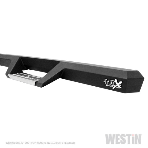 Westin HDX Stainless Drop Nerf Step Bars; Textured Black; Wheel To Wheel;