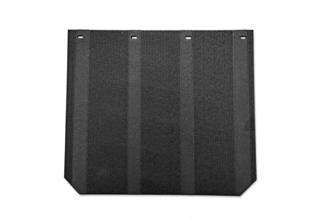 Putco Mud Skins Mud Flaps; Brushed Stainless; Features Hex Shield; Solid;