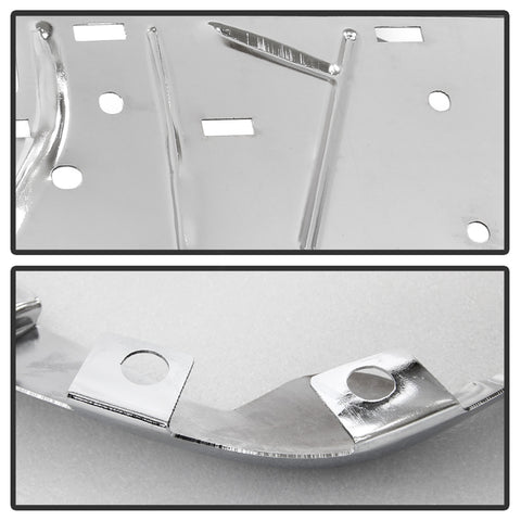 Spyder Auto Rear Steel Bumper; Chrome; w/Park Assist Sensor Hole; OEM PN[23108141];