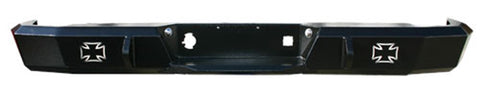 Iron Cross Automotive Base Rear Bumper; Matte Black;