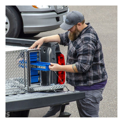 UWS UWS DS-22 Drawer Truck Tool Box with 5 Sliding Drawers (22 Inch-Bright Aluminum)