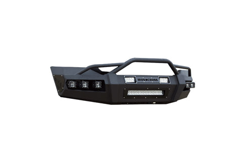 Iron Cross Automotive Hardline Front Bumper; Matte Black;