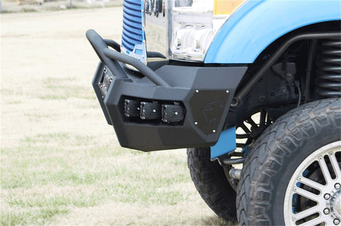 Iron Cross Automotive Hardline Front Bumper; Matte Black;