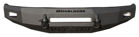 Iron Cross Automotive HD Low Profile Bumper; Textured Gloss Black;