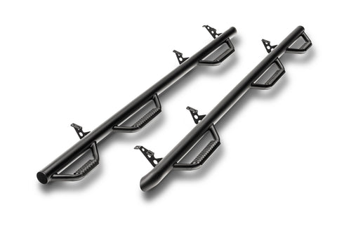N-Fab Nerf Step-W2W w/Bed Acs (3 Stps)-01-06(07 Cls)Silv/Sierra HD 6ft.6in.Crew-TXBlk