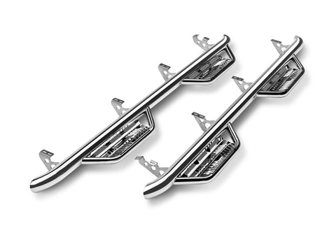 N-Fab Podium SS-Cab Len (2 Steps)-14-18 (19 Leg/Lim) Silv/Sierra 1500 Dbl-SS