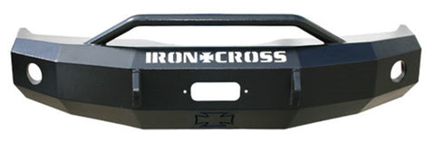Iron Cross Automotive Push Bar Front Bumper; Matte Black;