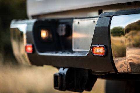 Rigid Industries RIGID SR-L Series Off-Road Spreader Pod; 3 Wire; Surface Mount; Amber Halo; Pair