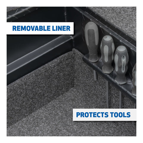 UWS Matte Black 72in. Secure Lock Truck Tool Box; Low Profile (LTL Shipping Only)