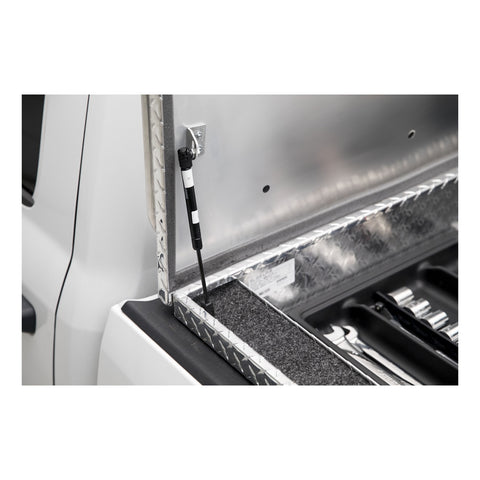UWS Bright Aluminum 72in. Secure Lock Truck Tool Box; Low Profile (LTL Shipping Only