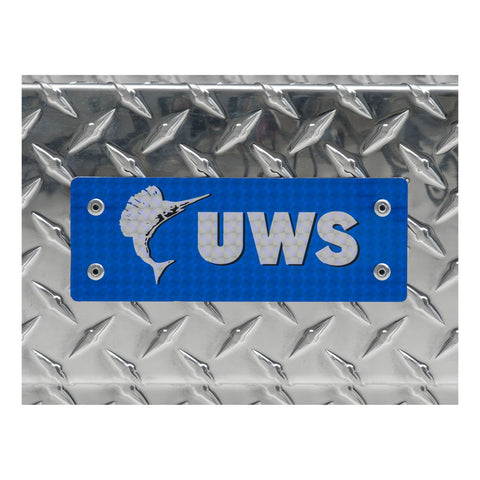 UWS Bright Aluminum 69in. Deep Angled Secure Lock Truck Tool Box with Low Profile