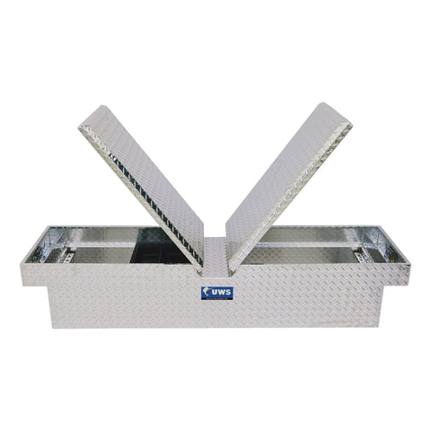 UWS Bright Aluminum 60in. Gull Wing Crossover Truck Tool Box (LTL Shipping Only)