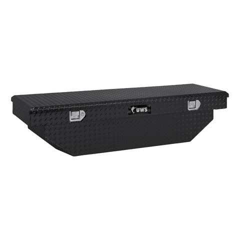 UWS Gloss Black Aluminum 60in. Angled Crossover Truck Tool Box (LTL Shipping Only)