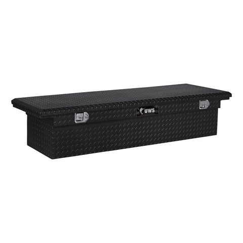 UWS Gloss Black Aluminum 60in. Truck Tool Box with Low Profile (LTL Shipping Only)
