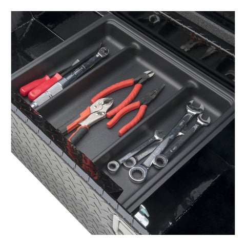 UWS Gloss Black Aluminum 69in. Crossover Truck Tool Box (LTL Shipping Only)
