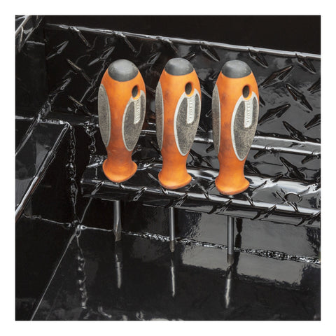UWS Gloss Black 72in. Truck Tool Box; Low Profile; Pull Handles (LTL Shipping Only)