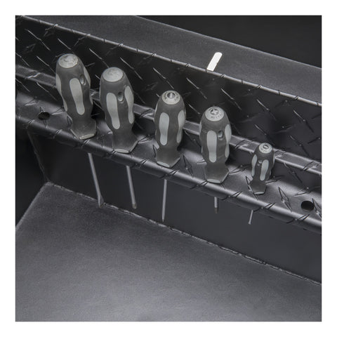UWS Matte Black Aluminum 72in. Crossover Truck Tool Box (LTL Shipping Only)