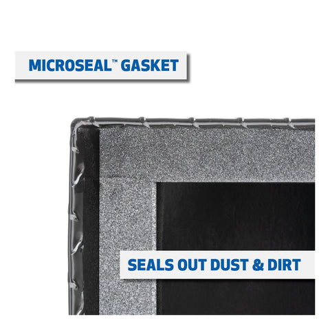 UWS Gloss Black 63in. Deep Angled Truck Tool Box; Low Profile (LTL Shipping Only)